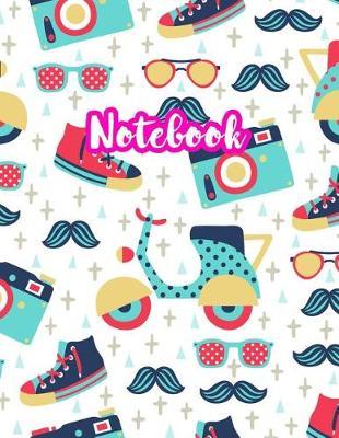 Notebook: Cute Blank Lined Journal Large 8.5 x 11 Matte Cover Design with Ruled White Paper Interior (Perfect for School Notes, Girls and Boys Diary, Kids Writing Composition, Planner, College Subject, Office Use) - Product Code N7 761