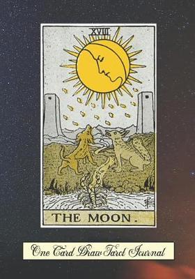 the moon one card draw tarot journal tracker blank