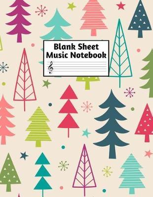 Blank Sheet Music Notebook: Easy Blank Staff Manuscript Book Large 8.5 X 11 Inches Musician Paper Wide 12 Staves Per Page for Piano, Flute, Violin, Guitar, Trumpet, Drums, Cello, Ukelele and other Musical Instruments - Code: A4 4361