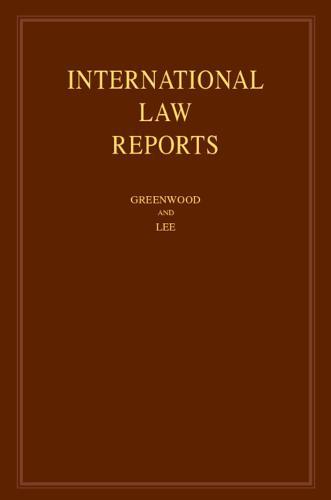 International Law Reports: Volume 191