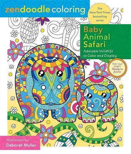 Zendoodle Coloring: Baby Animal Safari: 9781250149145, Deluxe Edition with Pencils