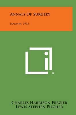 Annals of Surgery: January, 1935