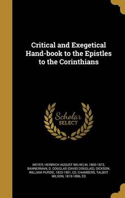 Critical and Exegetical Hand-Book to the Epistles to the Corinthians