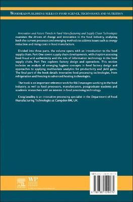 Innovation and Future Trends in Food Manufacturing and Supply Chain Technologies