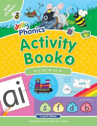 jolly phonics activity book 4 in print letters american english