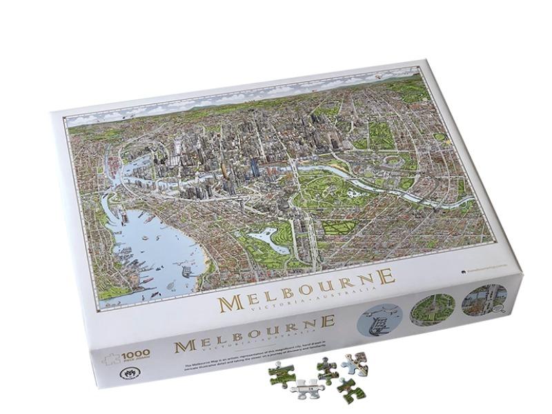 Jigsaw Puzzle: Melbourne Map (1000 pieces)