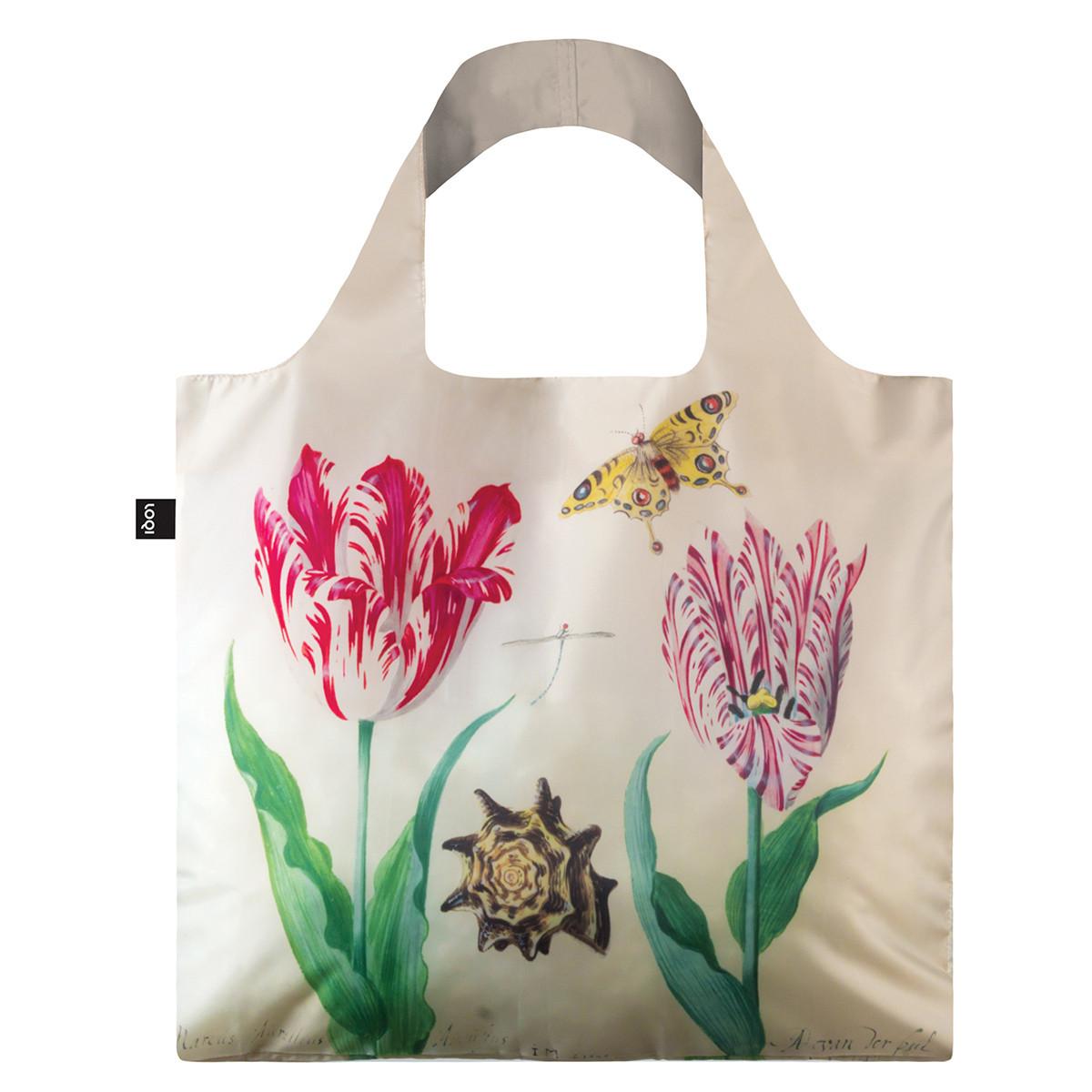 LOQI Shopping Bag: Museum Collection - Two Tulips