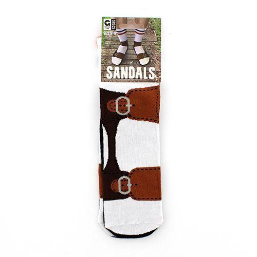 Ginger Fox Novelty Socks: Sandal design