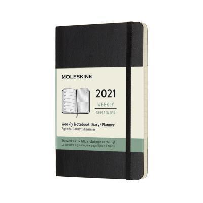 Moleskine Weekly 2021 Diary (Soft Cover, Pocket, Black)