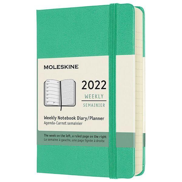 Hard Cover Pocket Weekly Ice Green 2022 Diary