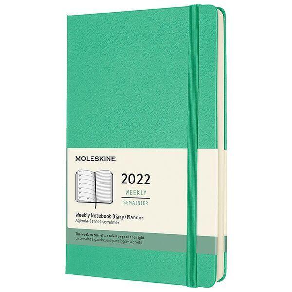 Hard Cover Large Weekly Ice Green 2022 Diary