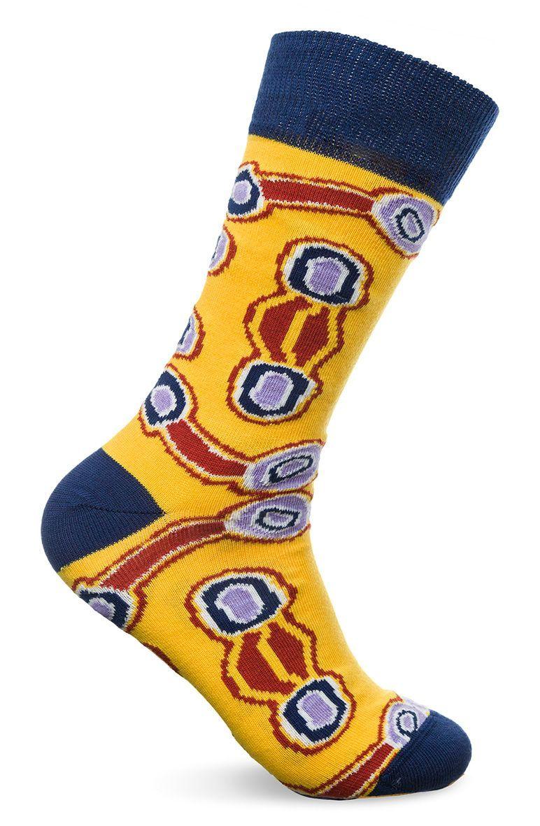 Amelia Brown Indigenous Socks (Mens Size 8-11)