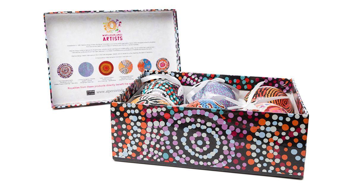 Christmas Baubles: Warlukurlangu Artists (Set of 6)