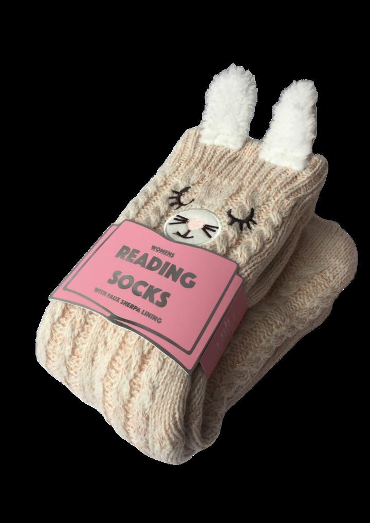 Reading Socks Pink Llama Women