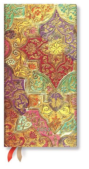 Bavarian Wild Flower Slim Horizontal Week 2022 Diary