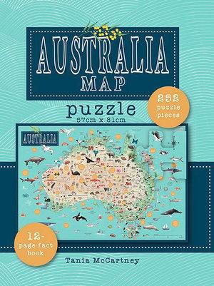 Jigsaw Puzzle: Australia Map (250 pieces + book)