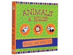 Animals & Birds: Puzzle and Book Kit